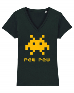 Retro Video Game Tricou mânecă scurtă guler V Damă Evoker