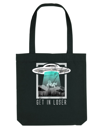 Retro Vintage Get In Loser Bigfoot Sasquatch Black