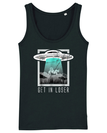 Retro Vintage Get In Loser Bigfoot Sasquatch Black