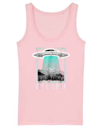 Retro Vintage Get In Loser Bigfoot Sasquatch Cotton Pink