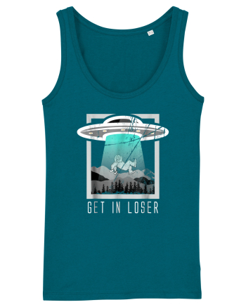 Retro Vintage Get In Loser Bigfoot Sasquatch Ocean Depth