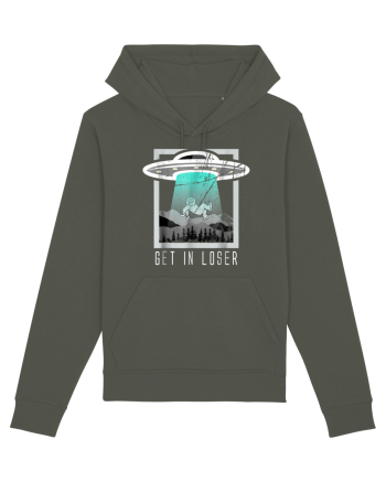 Retro Vintage Get In Loser Bigfoot Sasquatch Khaki