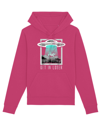 Retro Vintage Get In Loser Bigfoot Sasquatch Raspberry
