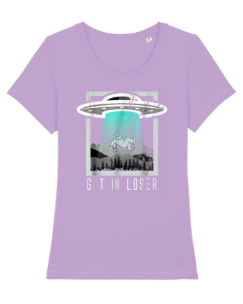 Retro Vintage Get In Loser Bigfoot Sasquatch Lavender Dawn