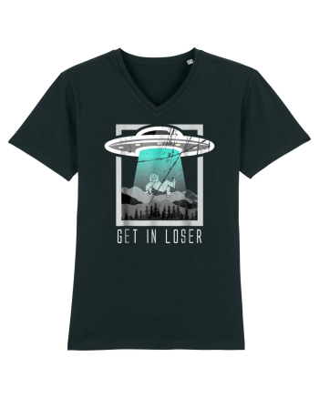 Retro Vintage Get In Loser Bigfoot Sasquatch Black