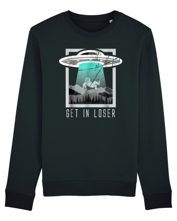 Retro Vintage Get In Loser Bigfoot Sasquatch Black