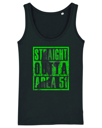 Straight Outta Area 51 Retro Vintage  Black