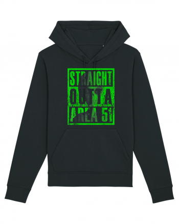 Straight Outta Area 51 Retro Vintage  Black