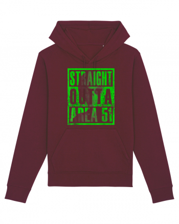 Straight Outta Area 51 Retro Vintage  Burgundy