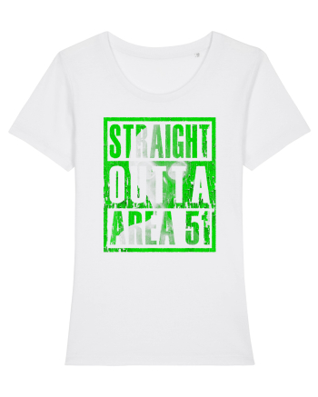 Straight Outta Area 51 Retro Vintage  White