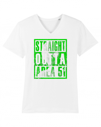 Straight Outta Area 51 Retro Vintage  White