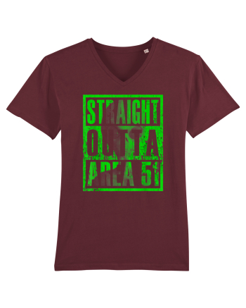Straight Outta Area 51 Retro Vintage  Burgundy
