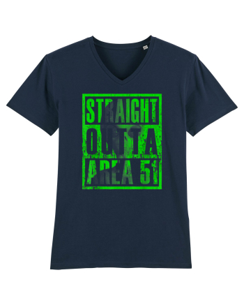 Straight Outta Area 51 Retro Vintage  French Navy