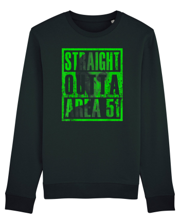 Straight Outta Area 51 Retro Vintage  Black