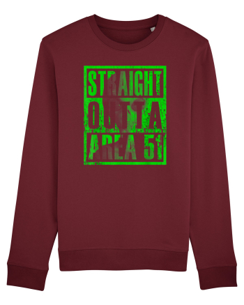 Straight Outta Area 51 Retro Vintage  Burgundy