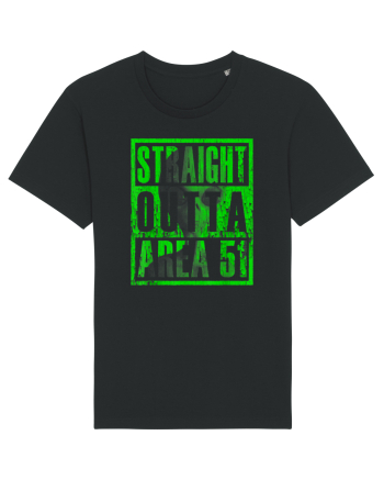 Straight Outta Area 51 Retro Vintage  Black