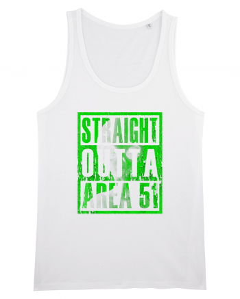 Straight Outta Area 51 Retro Vintage  White