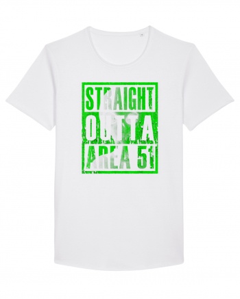 Straight Outta Area 51 Retro Vintage  White