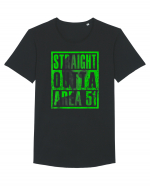 Straight Outta Area 51 Retro Vintage  Tricou mânecă scurtă guler larg Bărbat Skater