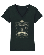 Roswell 1947 Alien Tricou mânecă scurtă guler V Damă Evoker