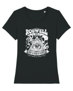 Roswell Alien Crash Tricou mânecă scurtă guler larg fitted Damă Expresser
