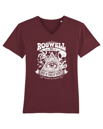 Roswell Alien Crash Burgundy