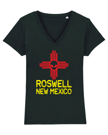 Roswell New Mexico Souvenir Zia Symbol Black