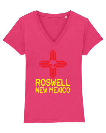 Roswell New Mexico Souvenir Zia Symbol Raspberry