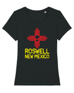 Roswell New Mexico Souvenir Zia Symbol Tricou mânecă scurtă guler larg fitted Damă Expresser