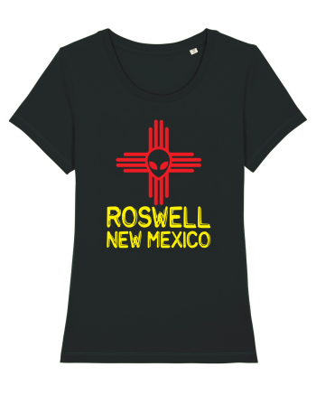 Roswell New Mexico Souvenir Zia Symbol Black