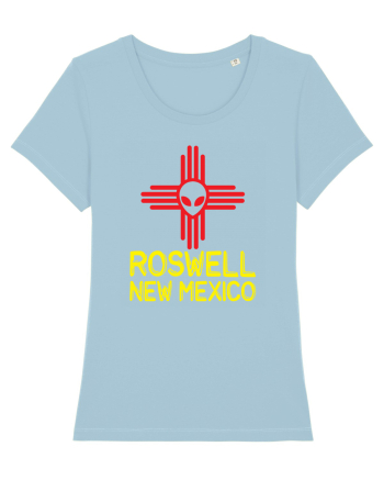 Roswell New Mexico Souvenir Zia Symbol Sky Blue