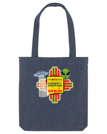 New Mexico UFO Alien Crash Site 1947 Zia Symbol Midnight Blue