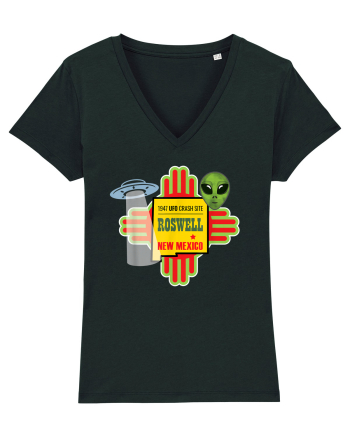 New Mexico UFO Alien Crash Site 1947 Zia Symbol Black