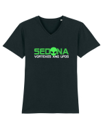 Sedona Vortex and UFO's Alien Tricou mânecă scurtă guler V Bărbat Presenter
