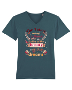 Quote about life Tricou mânecă scurtă guler V Bărbat Presenter