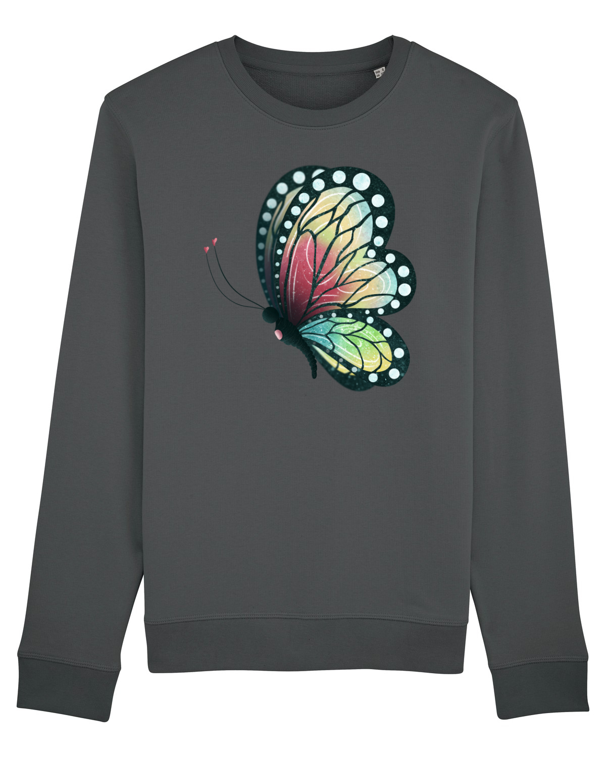 Bluză mânecă lungă Unisex Rise Anthracite
