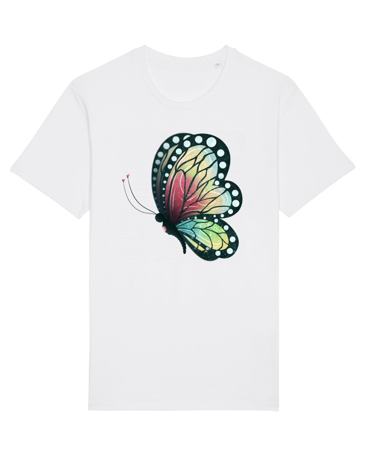 Tricou mânecă scurtă Unisex Rocker White
