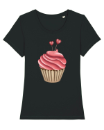 Muffin of Love Tricou mânecă scurtă guler larg fitted Damă Expresser