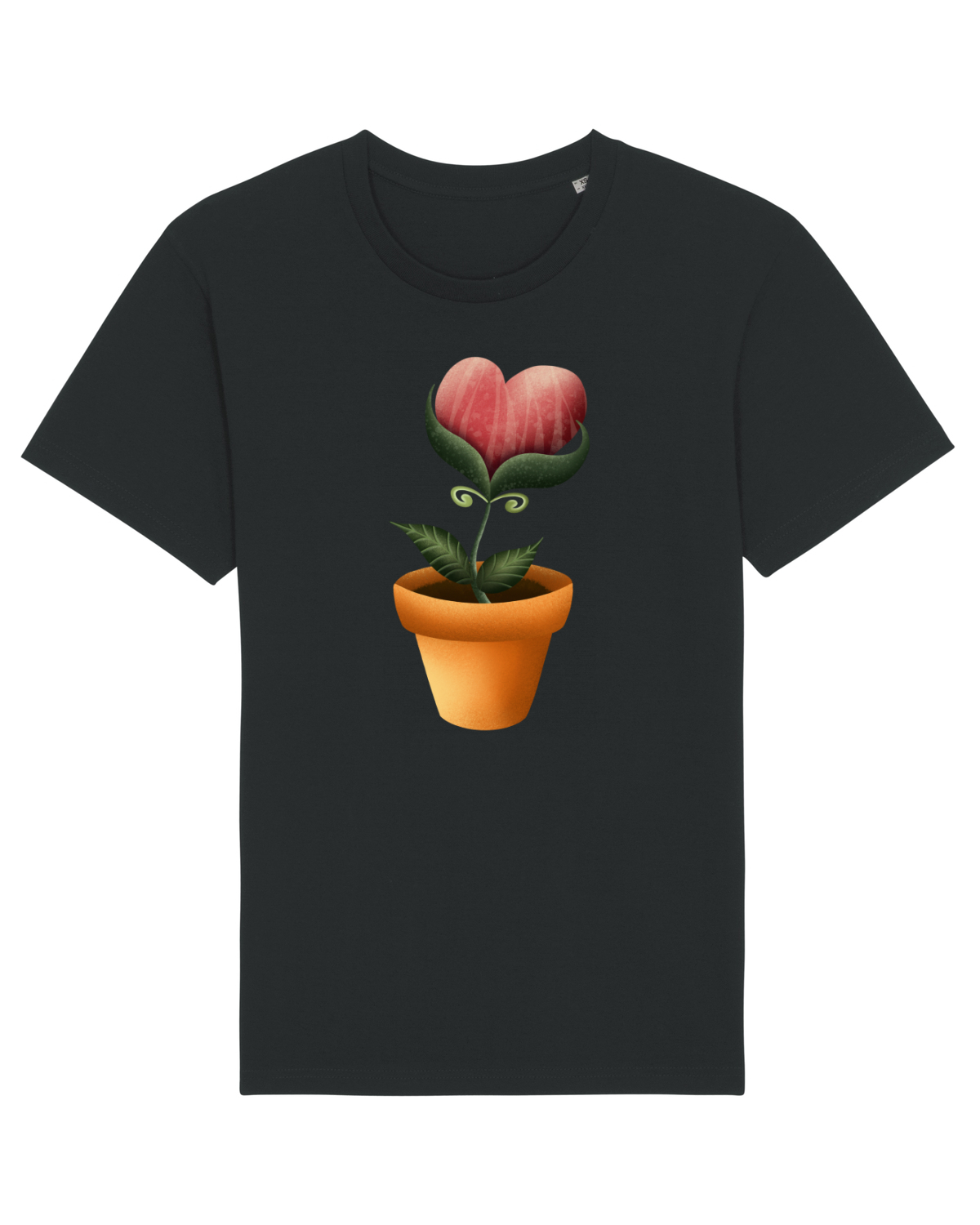 Tricou mânecă scurtă Unisex Rocker Black