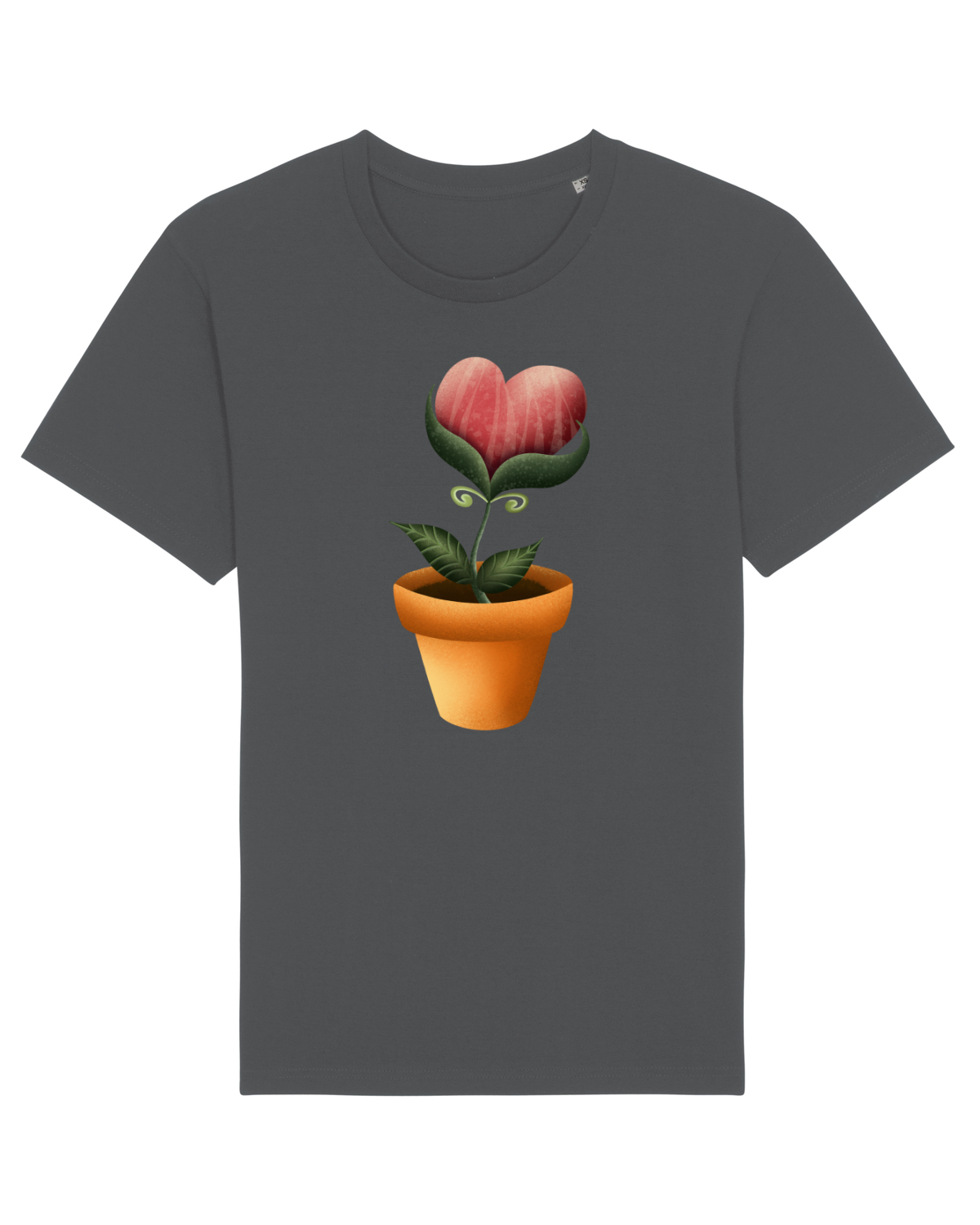 Tricou mânecă scurtă Unisex Rocker Anthracite