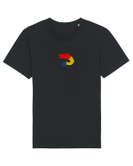 Simboluri dacice - Lupul 20. Tricou mânecă scurtă Unisex Rocker