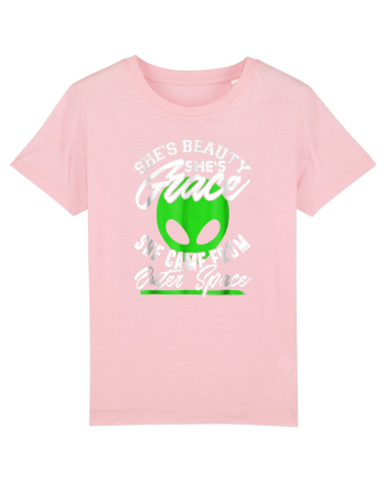 She Is  Beauty She Is Grace Outer Space Cotton Pink