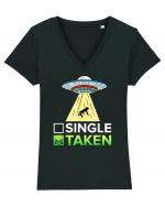 Single Or Taken Alien Tricou mânecă scurtă guler V Damă Evoker