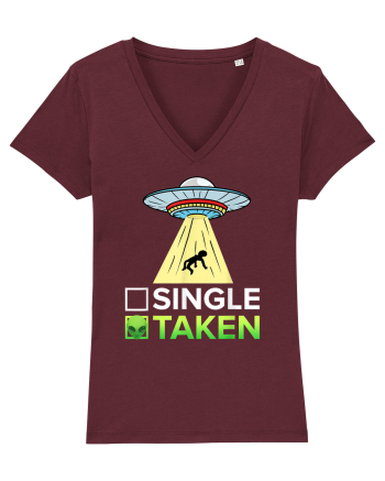 Single Or Taken Alien Burgundy