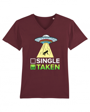 Single Or Taken Alien Burgundy