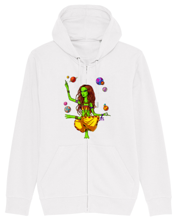 Space Alien Hippie Yoga Zen Meditation Psychedelic White
