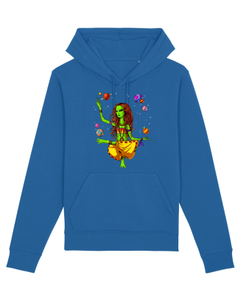 Space Alien Hippie Yoga Zen Meditation Psychedelic Royal Blue