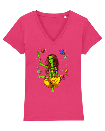 Space Alien Hippie Yoga Zen Meditation Psychedelic Raspberry