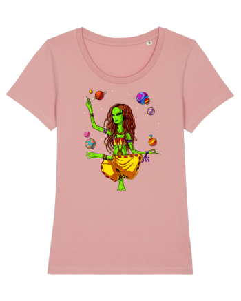 Space Alien Hippie Yoga Zen Meditation Psychedelic Canyon Pink