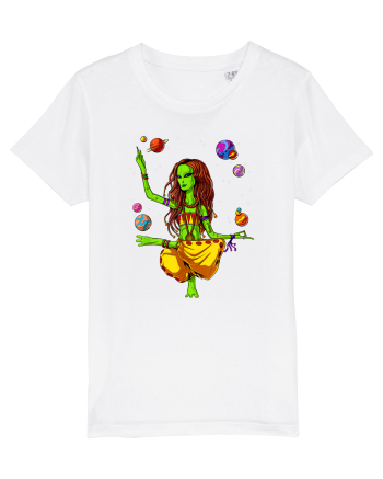 Space Alien Hippie Yoga Zen Meditation Psychedelic White